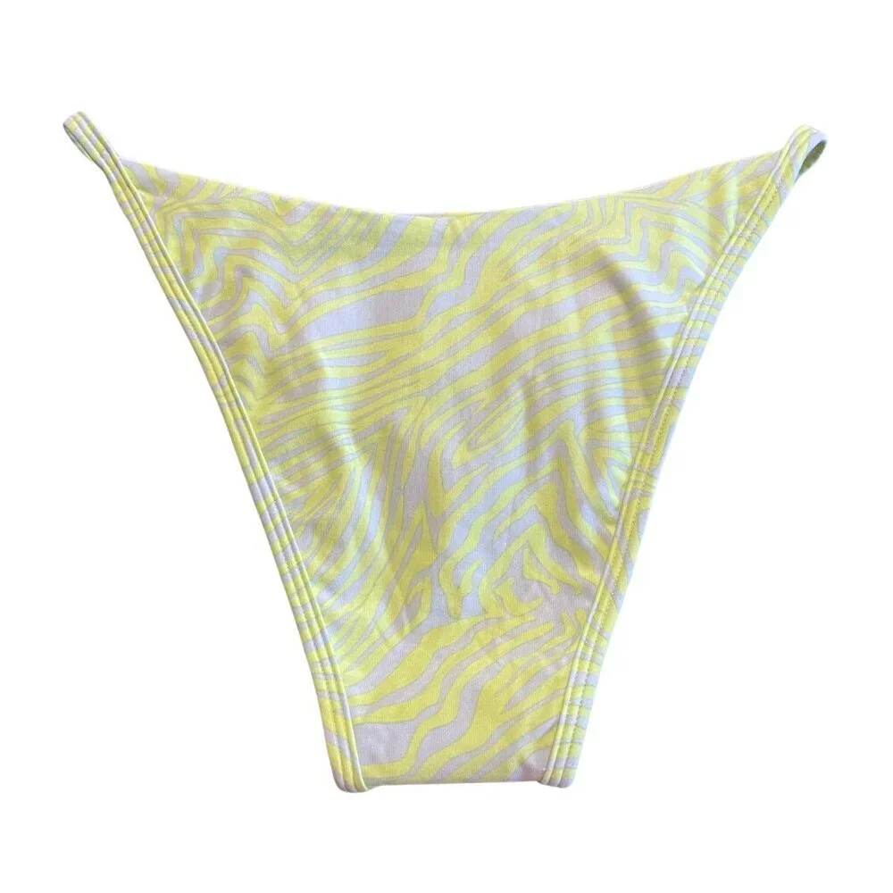 NWT l*space Jay Zebra Print Bitsy Bikini Bottom Sz. S